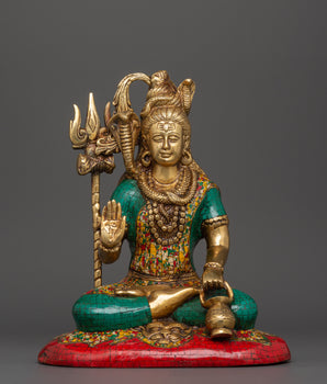 Brass Lord Shiva Statue