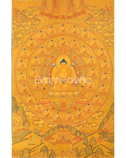 Full 24k Gold Style 35 Buddhas of Confession