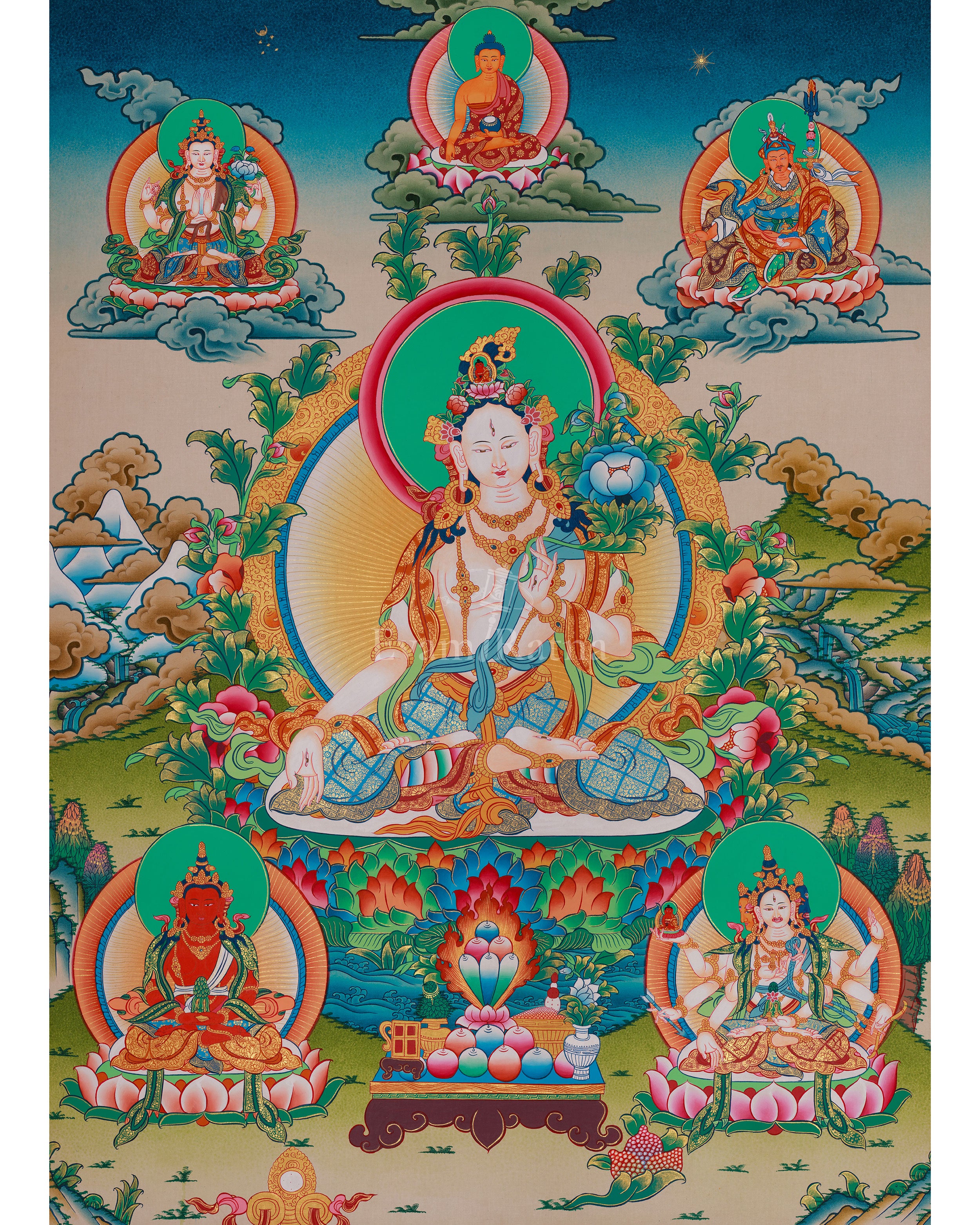 Sacred White Tara Thangka