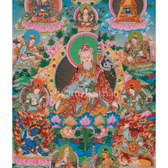 Precious Guru Rinpoche Thangka