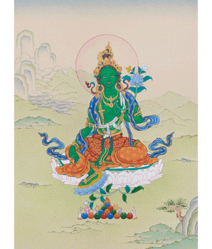 Green Tara Painting 