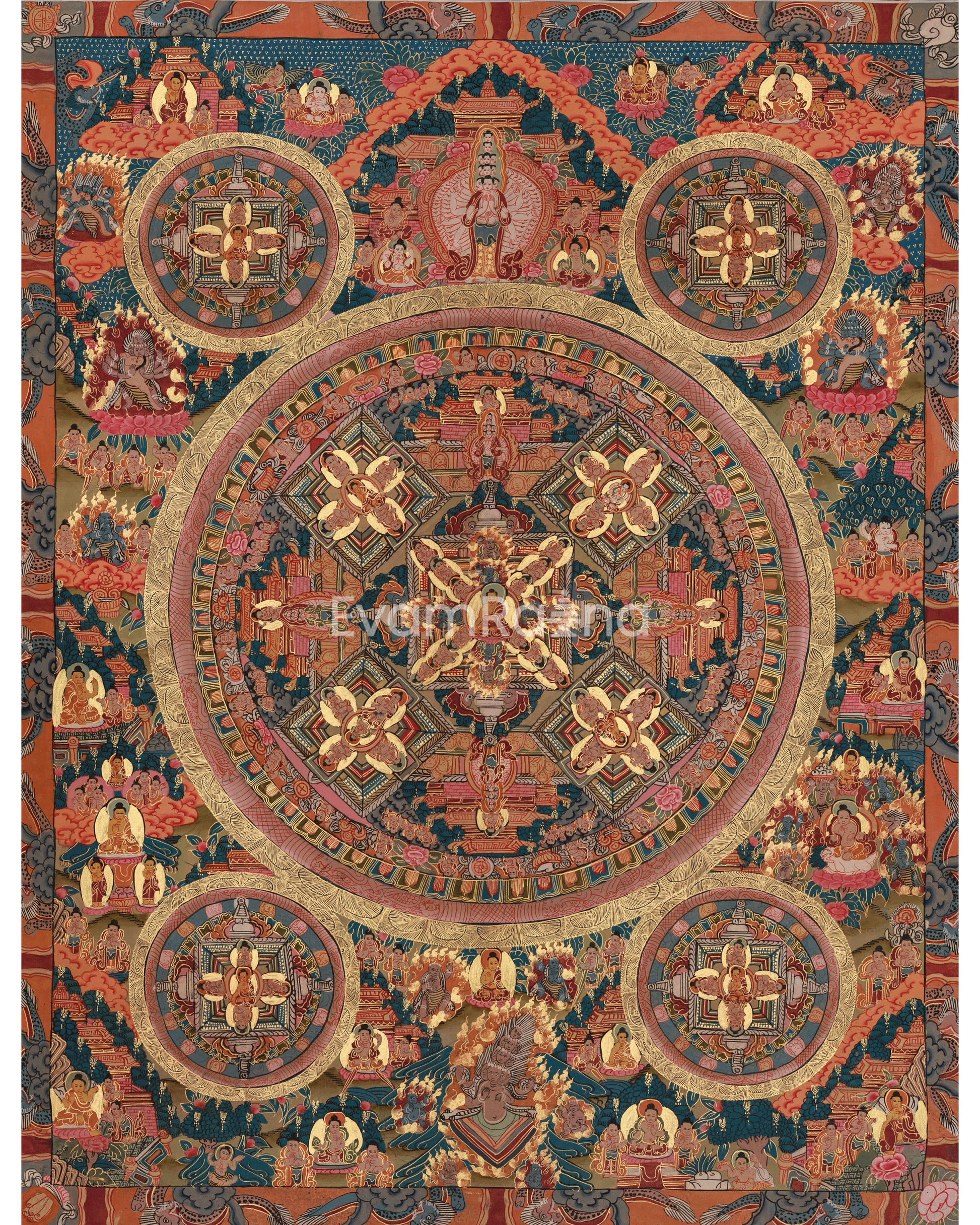 Traditional Buddha Mandala Art