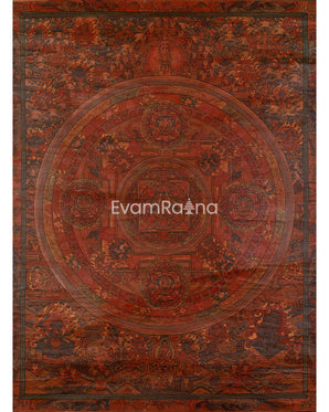 Spiritual Hand-Painted Buddha Mandala