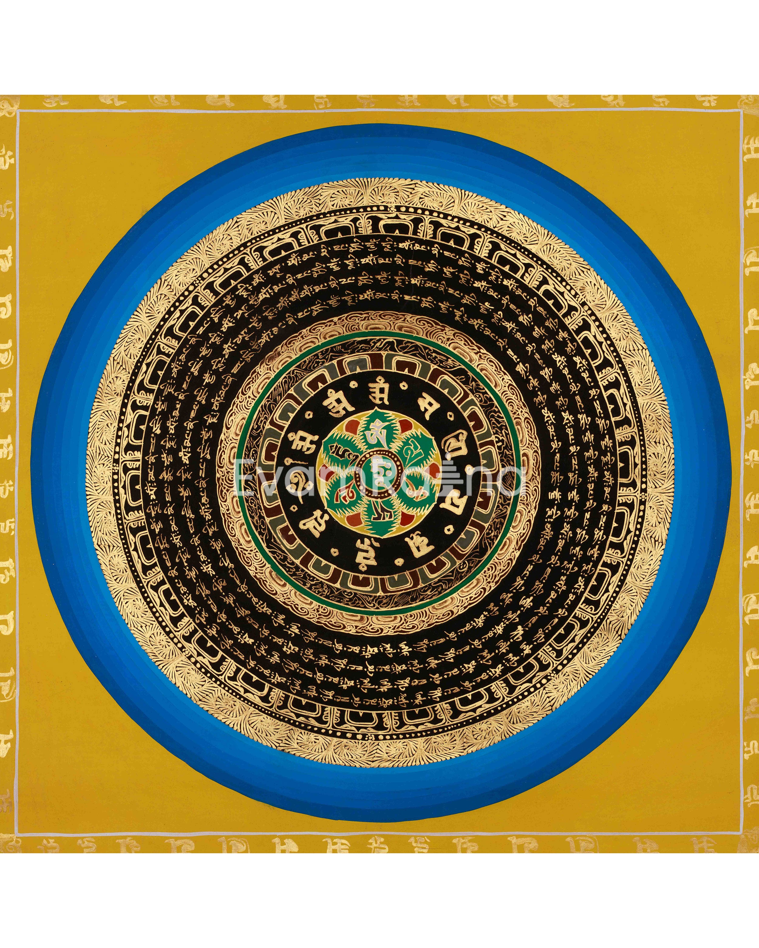 Sacred Mantra Mandala Art