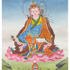 Guru Rinpoche Thangka With Brocade