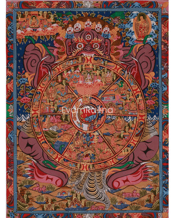 Tibetan Wheel of Life Artwork
