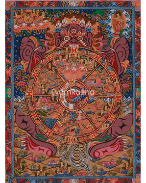 Tibetan Wheel of Life Artwork