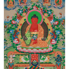 Himalayan Thangka of Amitabha Buddha