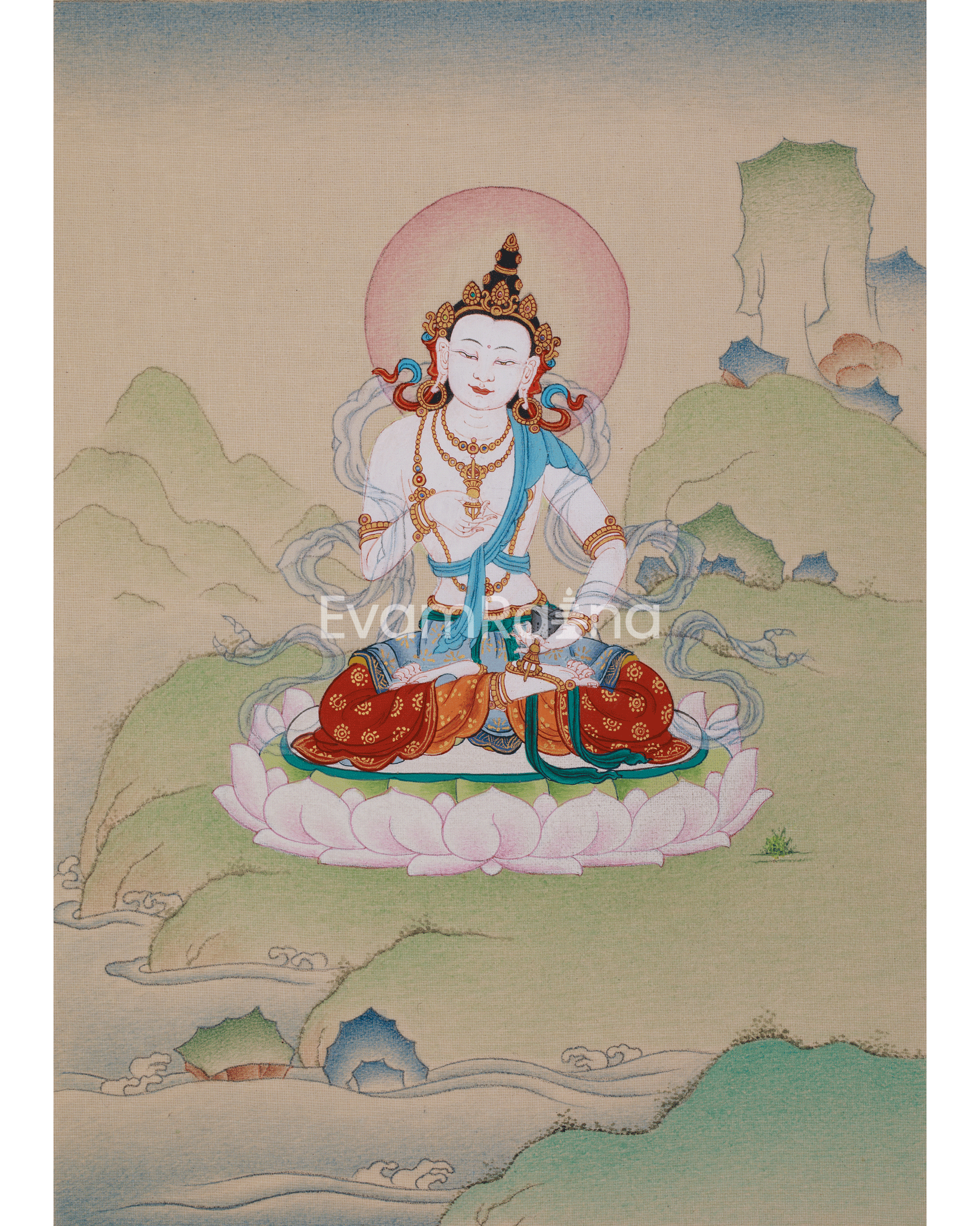 Sacred Thangka of Vajrasattva