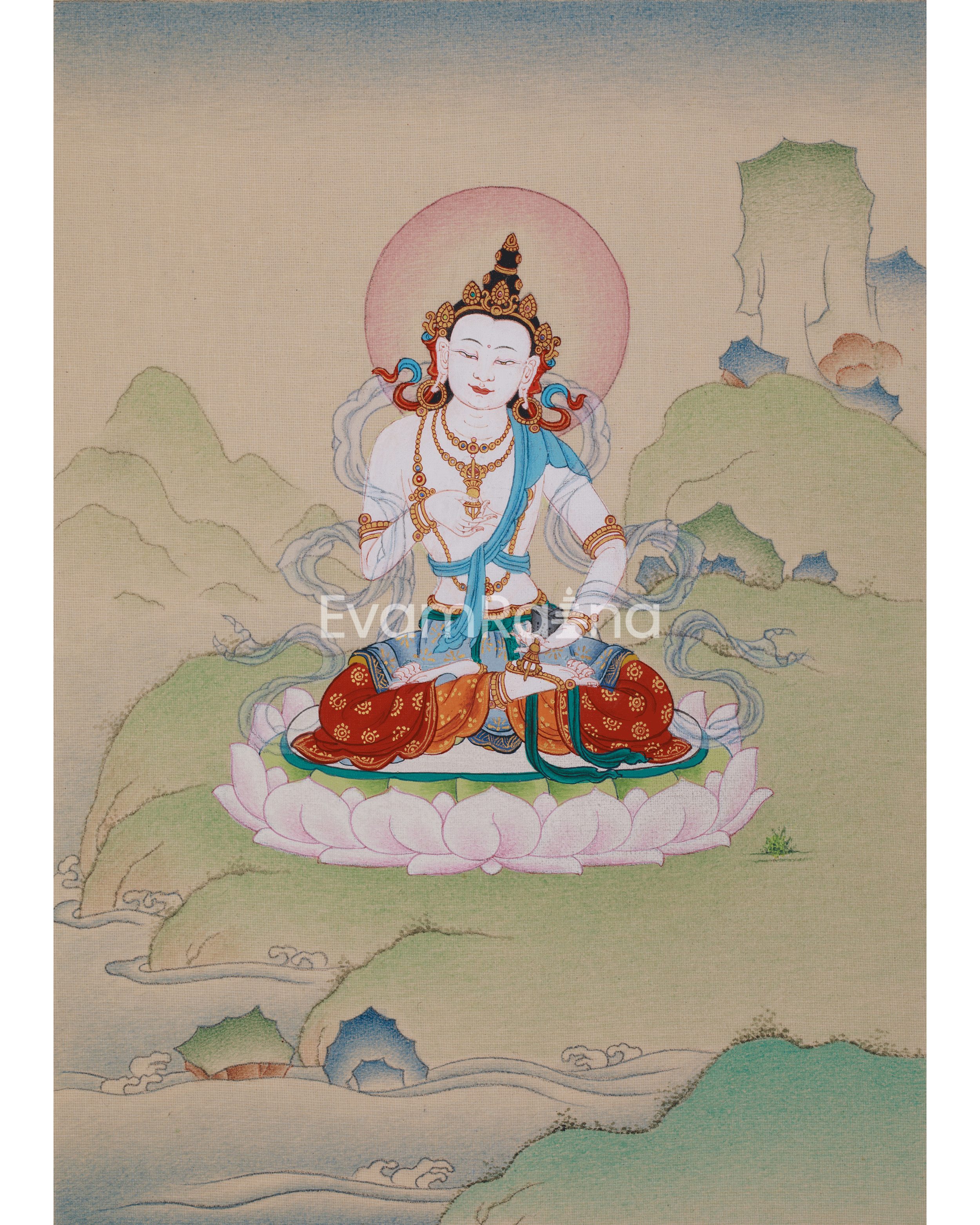 Sacred Thangka of Vajrasattva