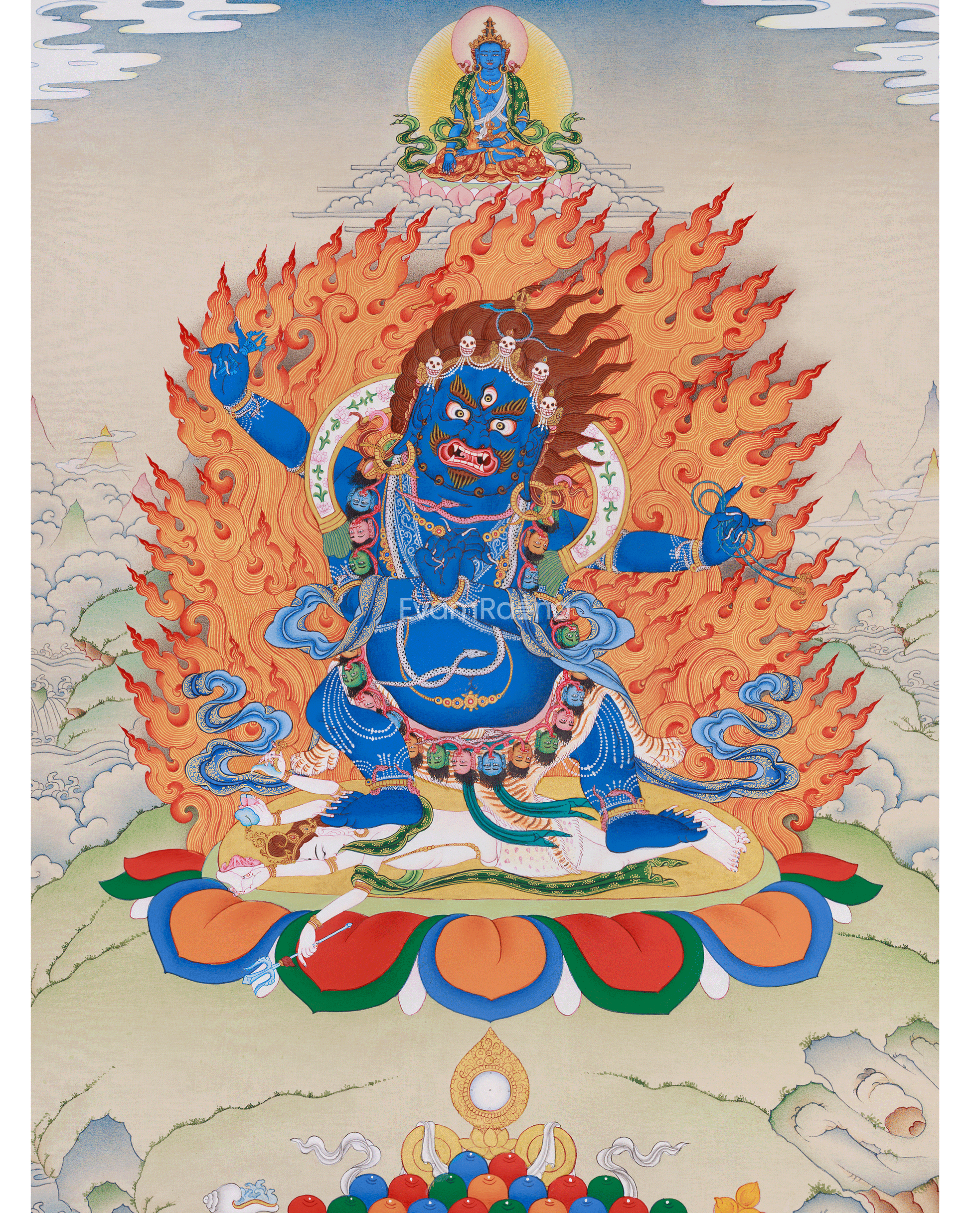Butadamara Buddhist Guardian Thangka