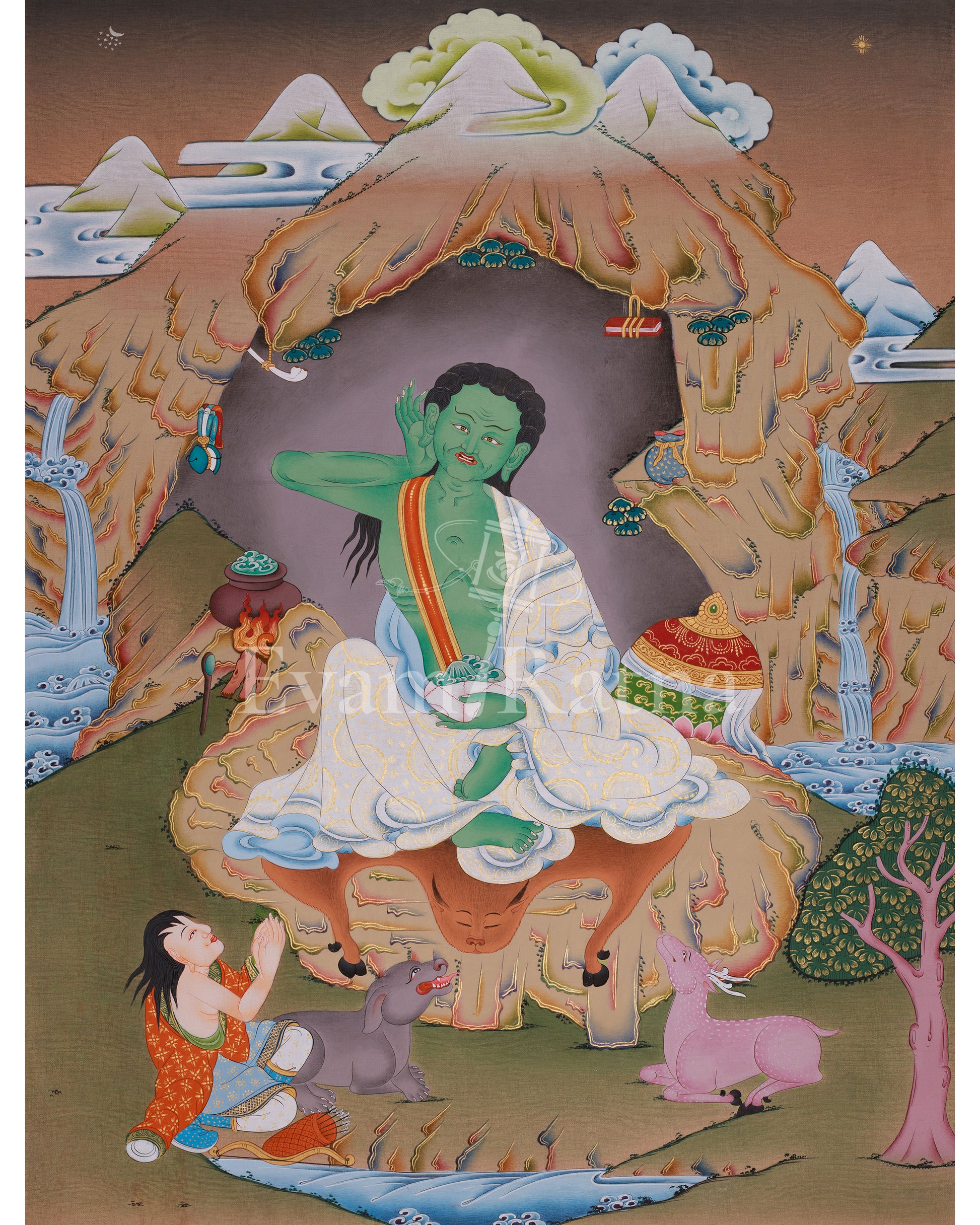 Milarepa Buddhist Art 