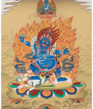  Vajrapani Butadamara Thangka 