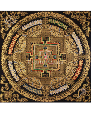 Sacred Thangka of Kalachakra Mandala