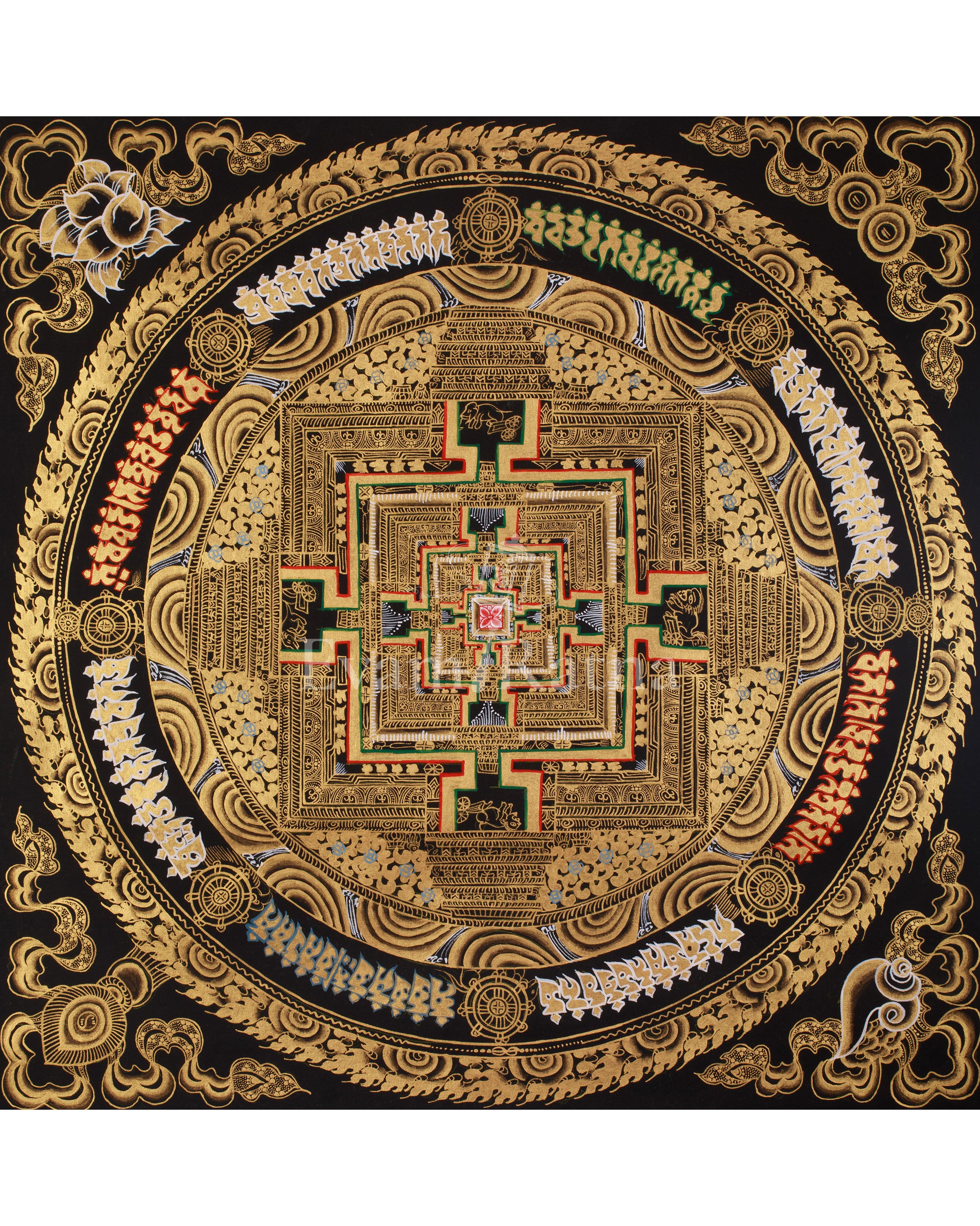 Sacred Thangka of Kalachakra Mandala