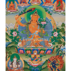 Buddhist Wisdom Deity Manjushri thangka 