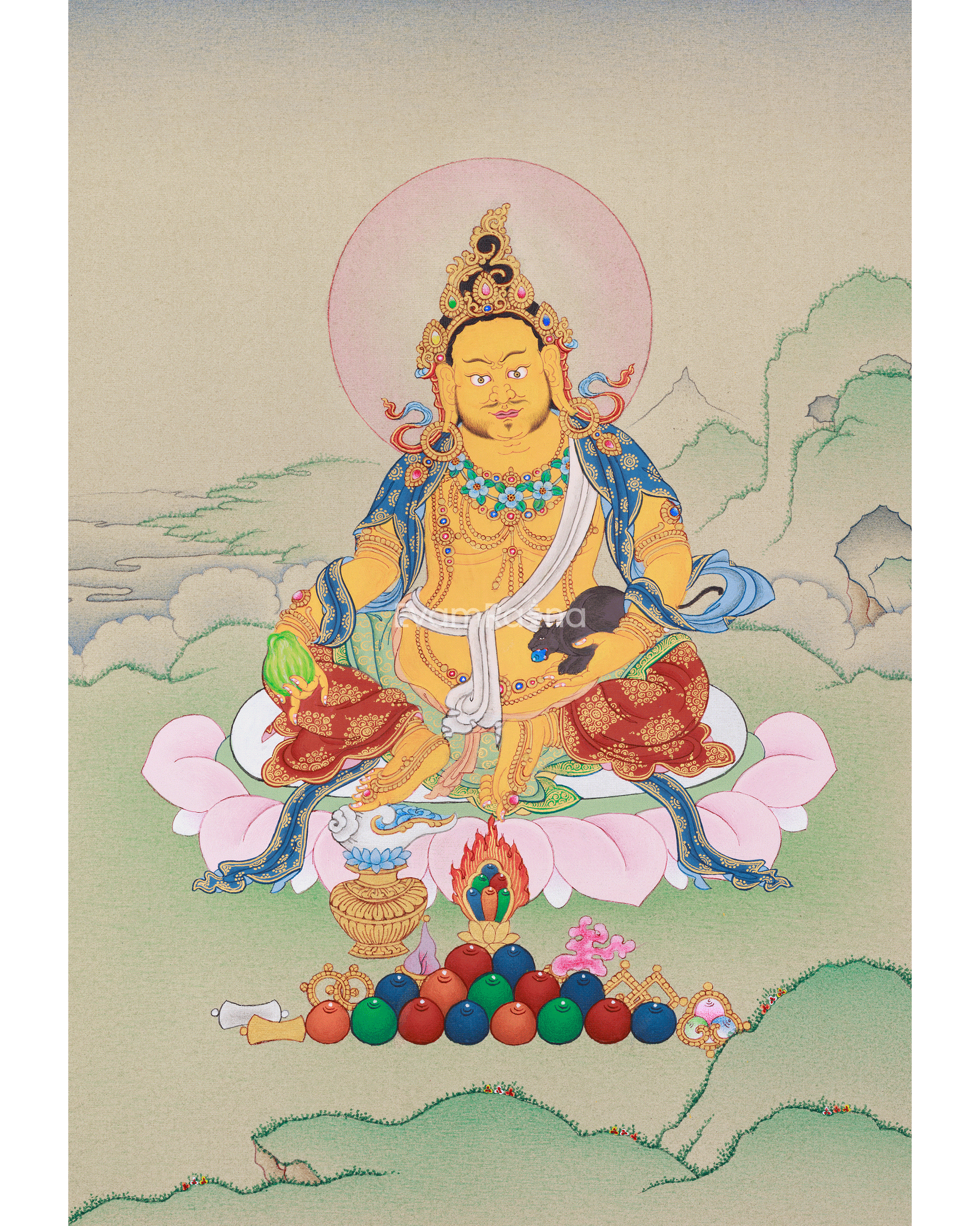 Dzambhala Thangka