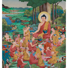 Himalayan thangka of Shakyamuni Buddha