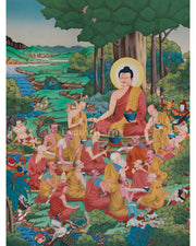Himalayan thangka of Shakyamuni Buddha