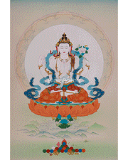 Four-Armed Chenrezig Sacred Thangka