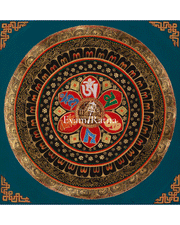 Healing Mantra Mandala Thangka | Spiritual Visualization | Sacred Buddhist Artwork