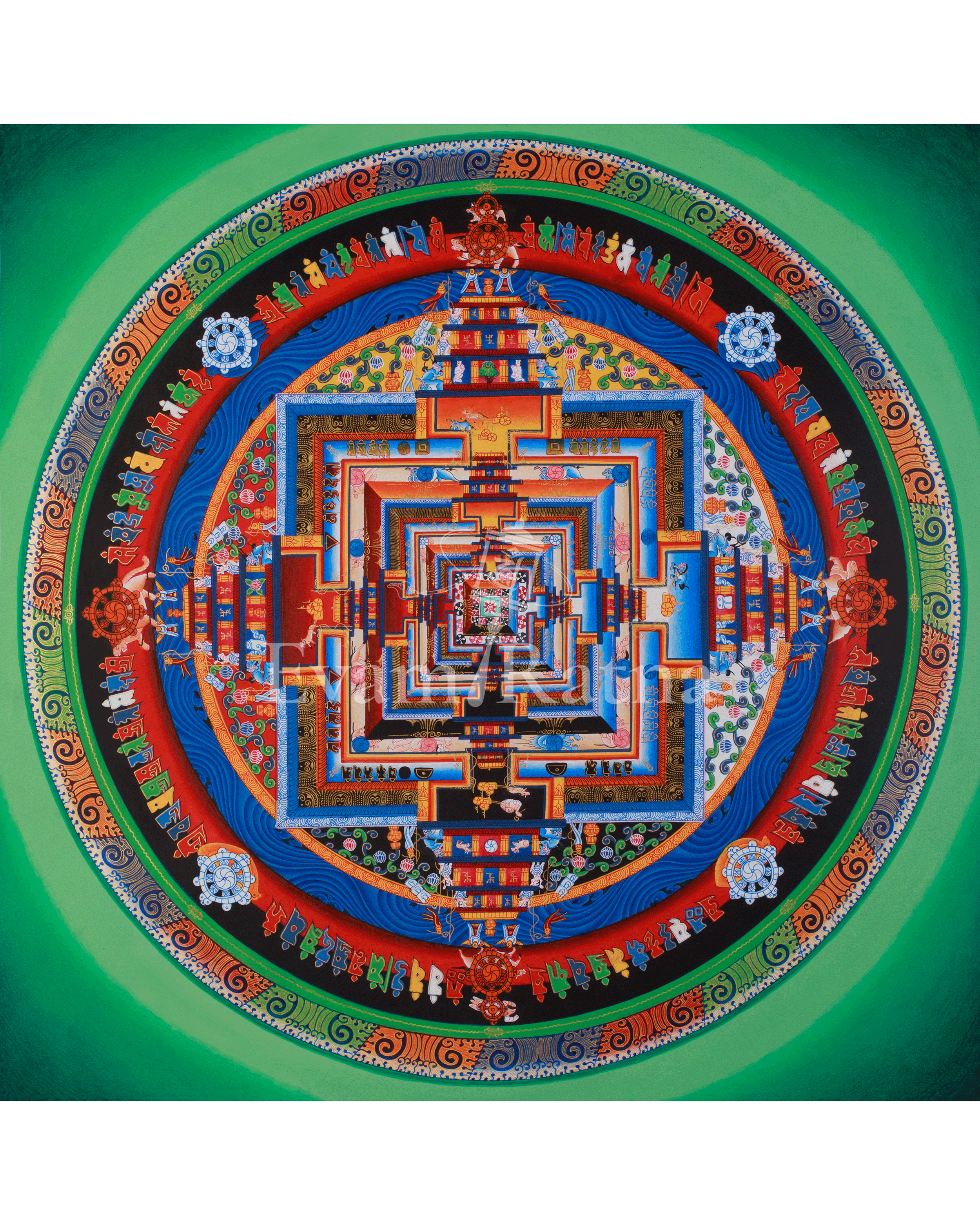 Spiritual Artwork of Kalachakra Mandala