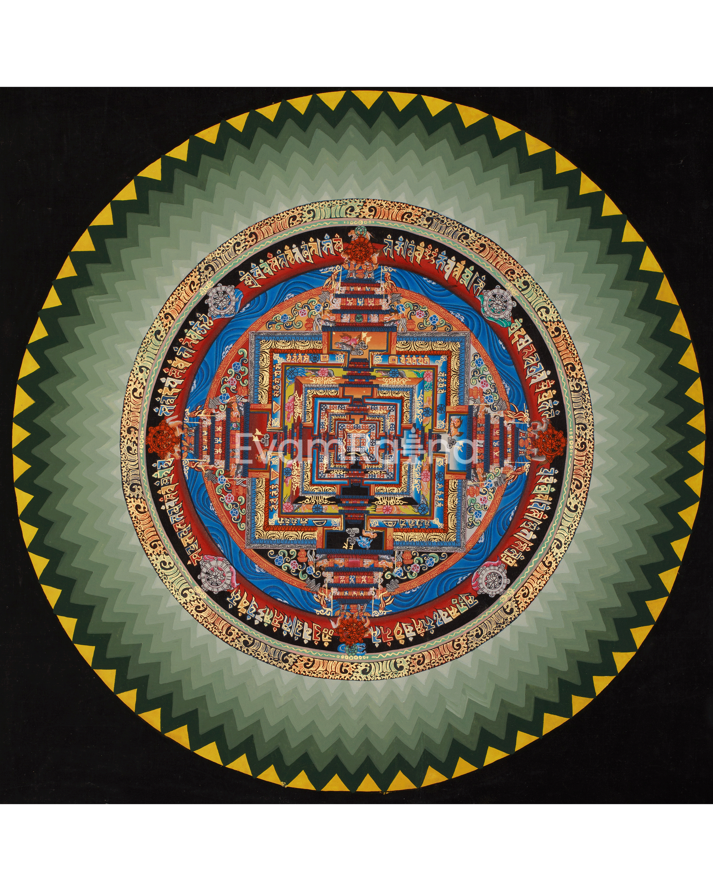 Tibetan Art of Kalachakra Mandala