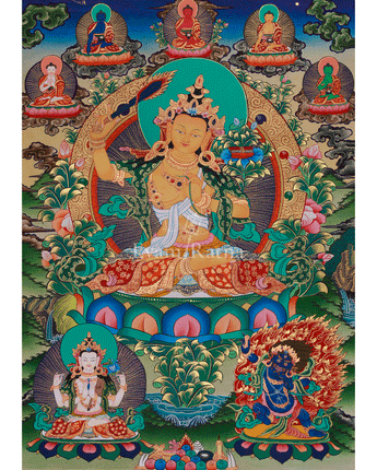 Manjushri Blessing Thangka