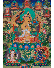 Manjushri Blessing Thangka