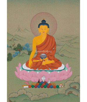 Sacred Shakyamuni Buddha Thangka 