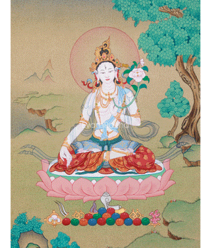 White Tara, Seven Eyes Goddess