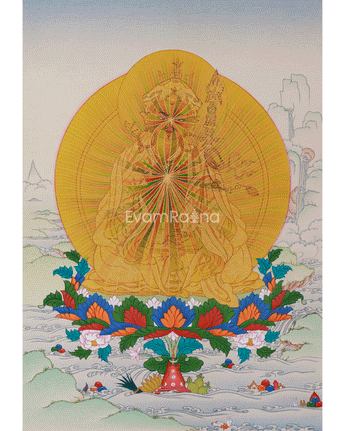 Handmade Guru Padmasambhava Thangka