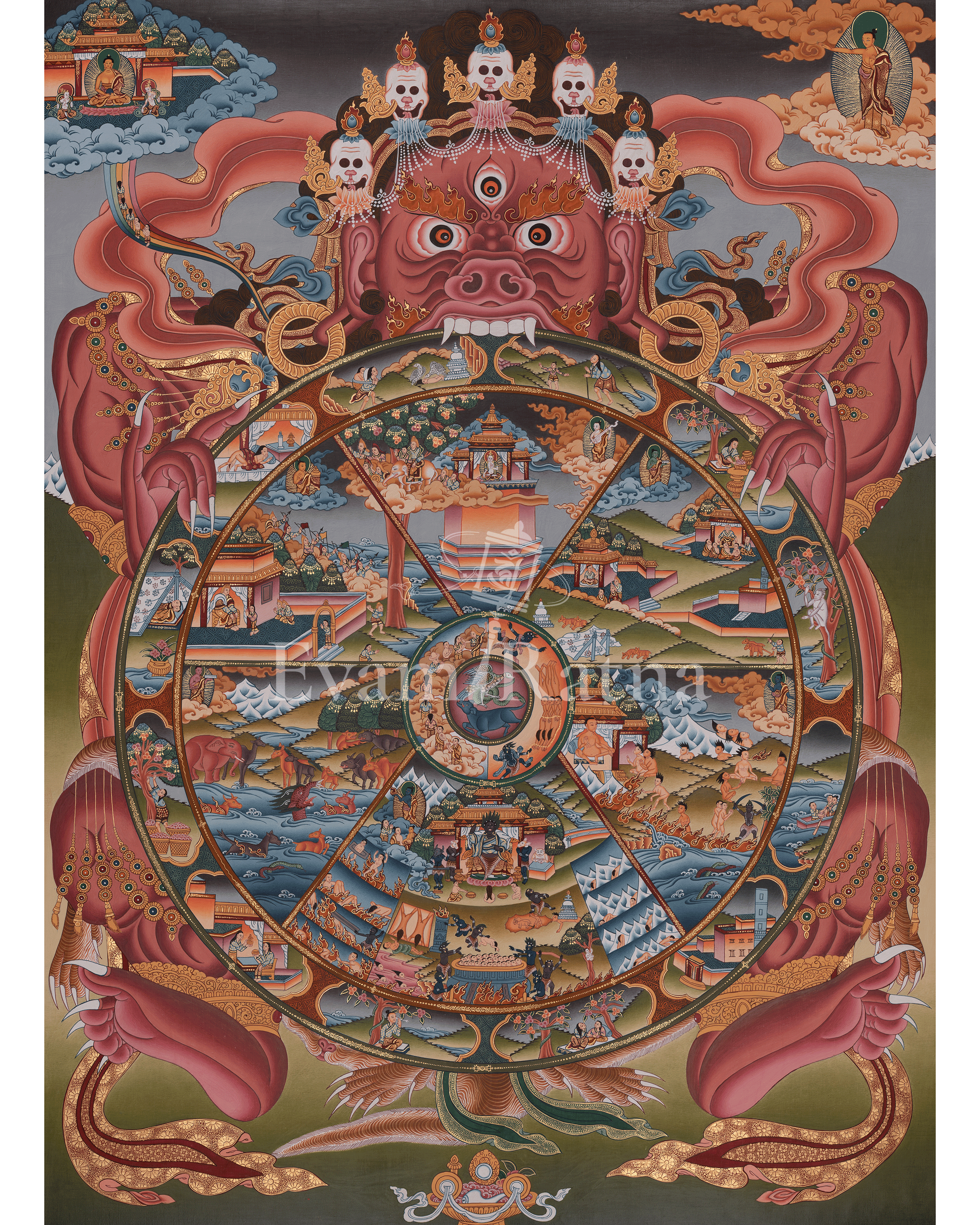 Wheel of Life Meditation Art 