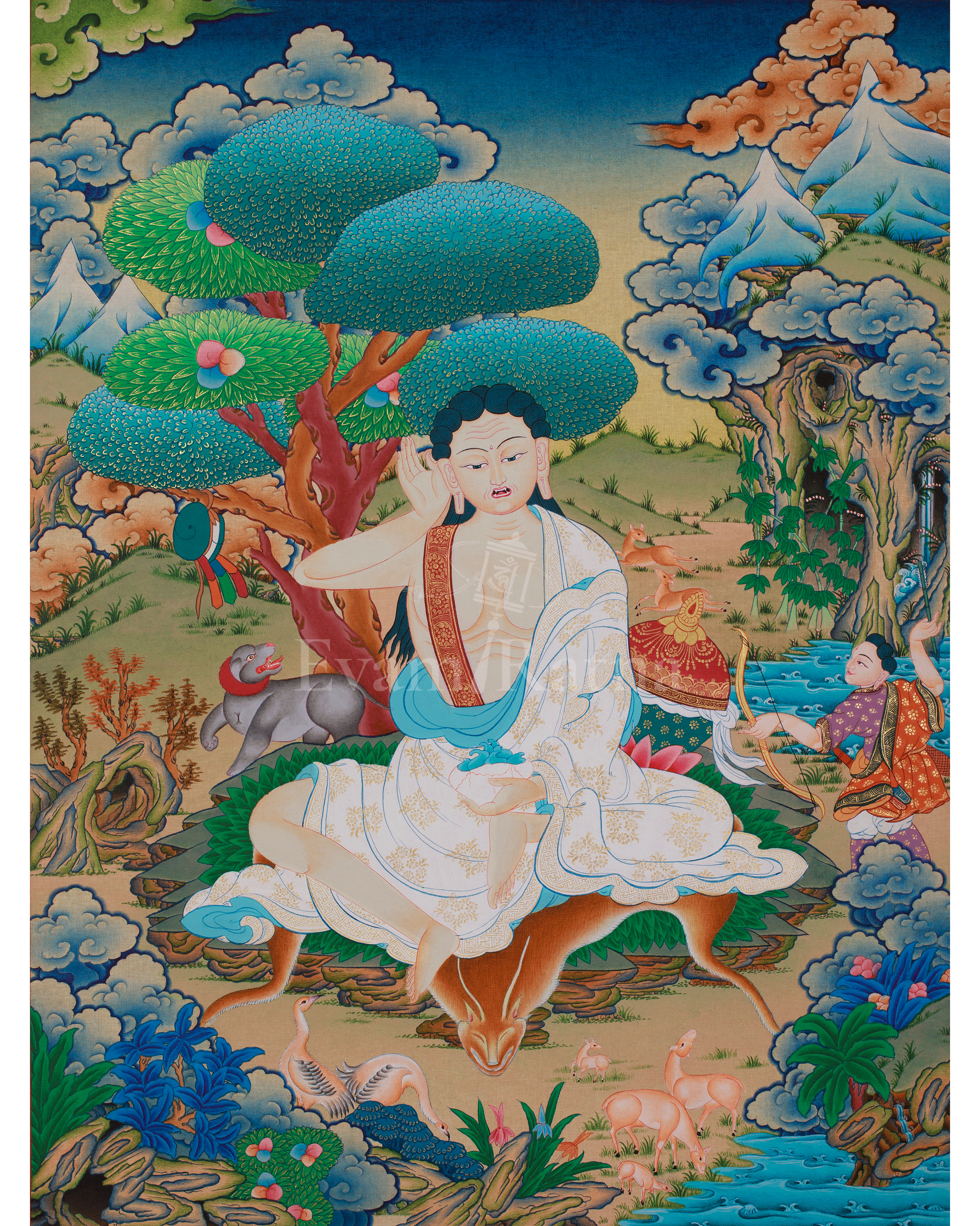 Himalayan Thangka of Milarepa