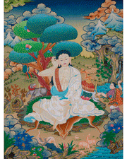 Himalayan Thangka of Milarepa