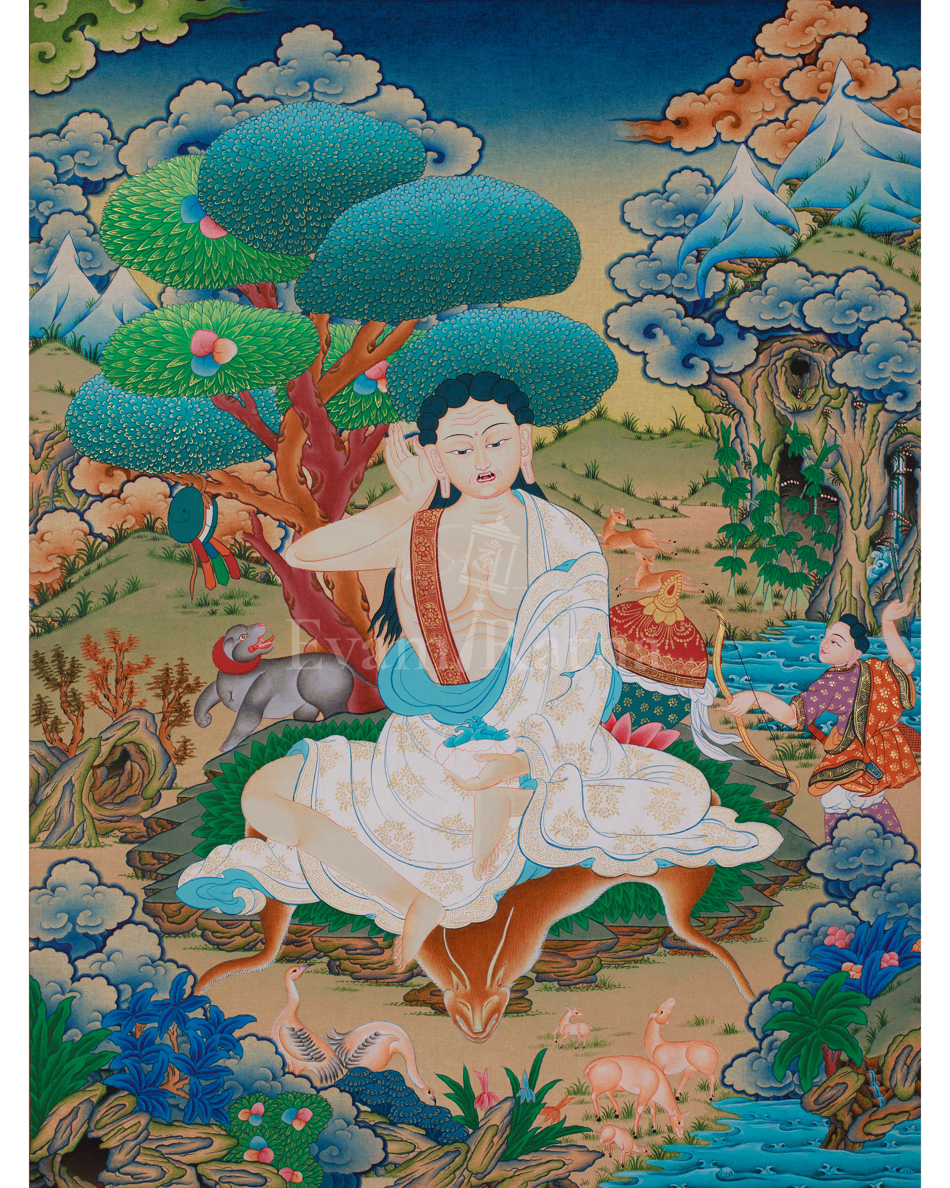 Himalayan Thangka of Milarepa