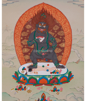 Black Dzambhala Thangka