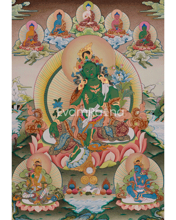 Green Tara Compassion Deity Art