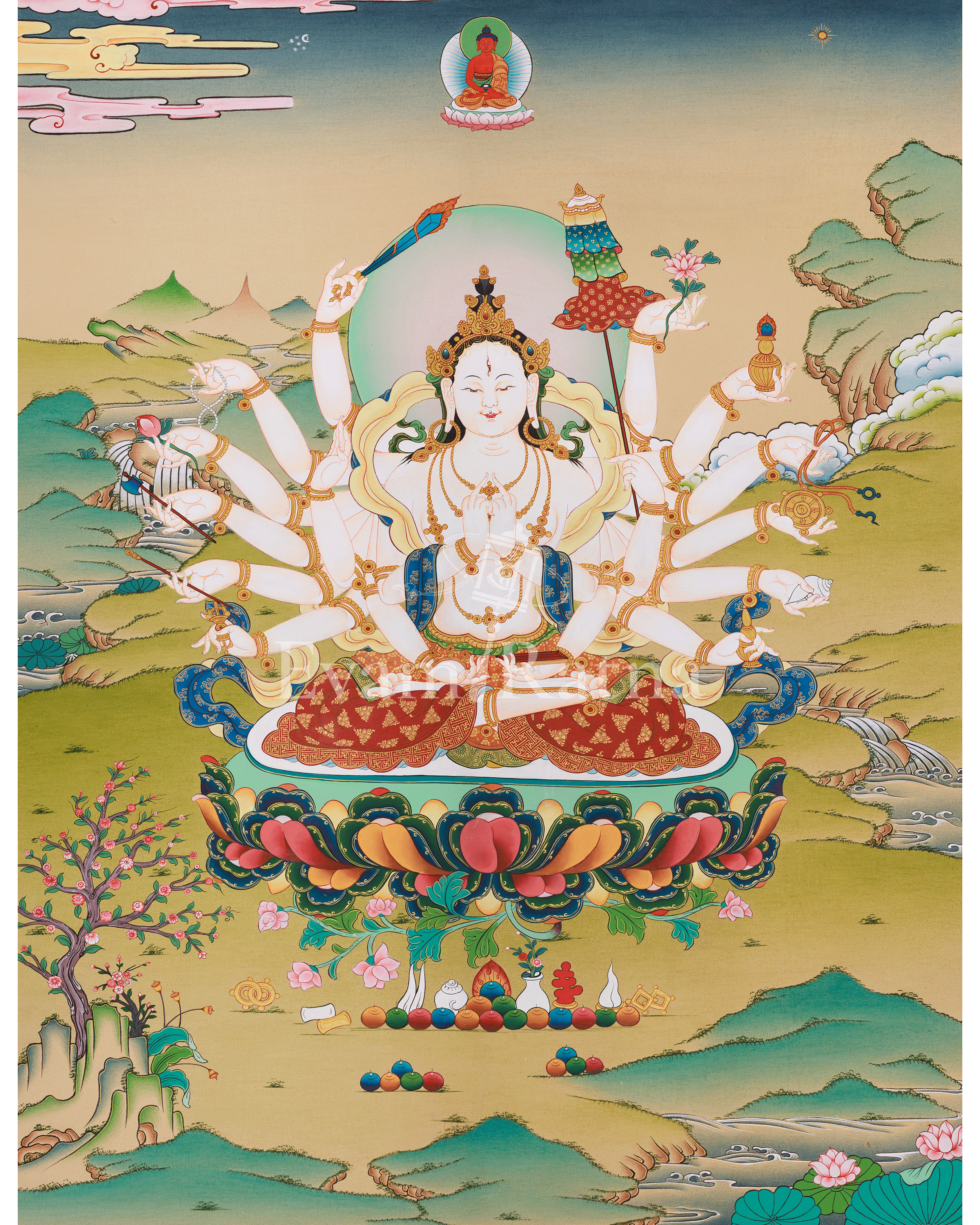 Chundi Meditation Art | Goddess of Wisdom | Mother of Seven Millions of Buddhas