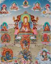 Traditional Thangka of Gompopa