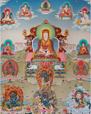 Traditional Thangka of Gompopa