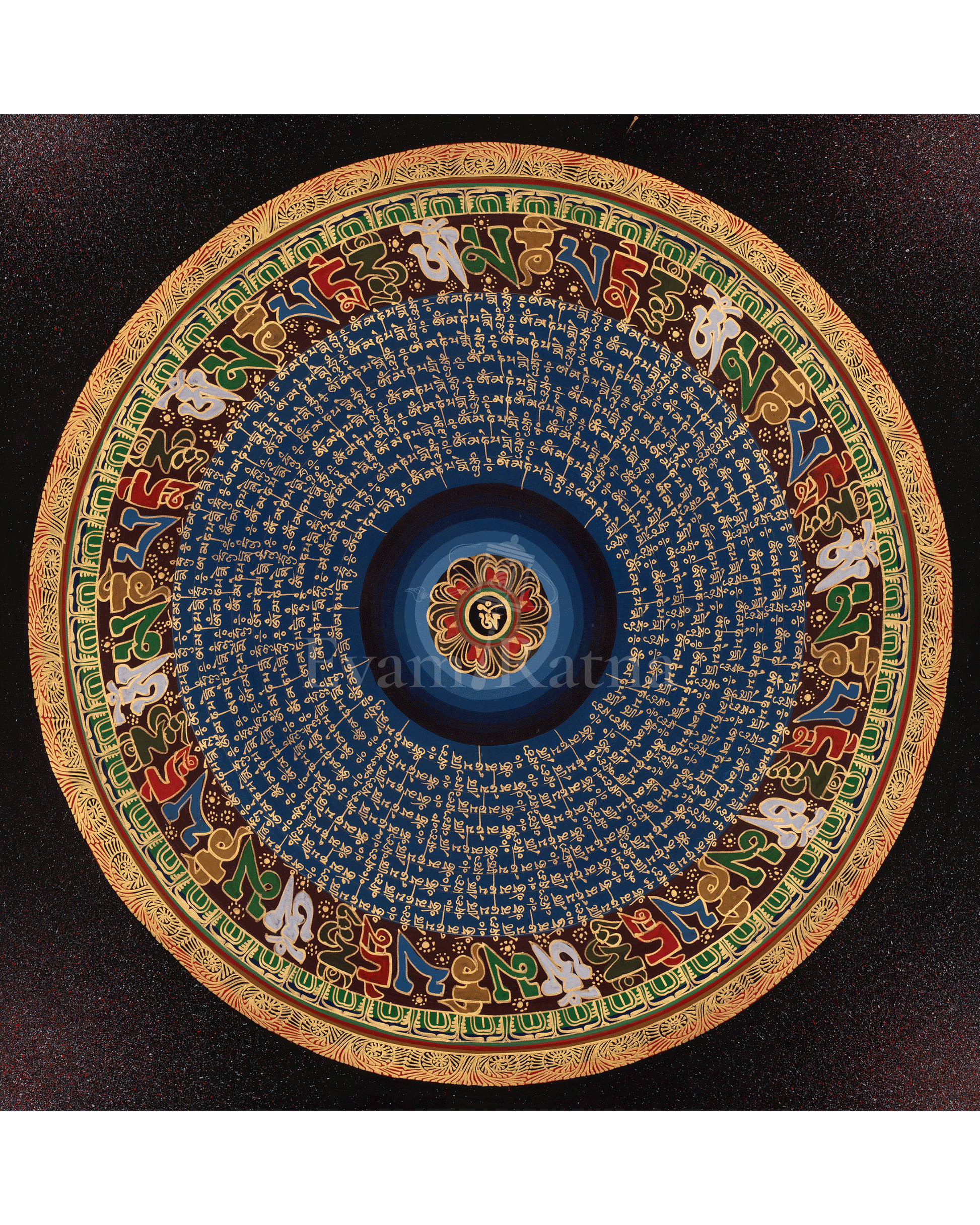 Traditional Mantra Mandala Thangka