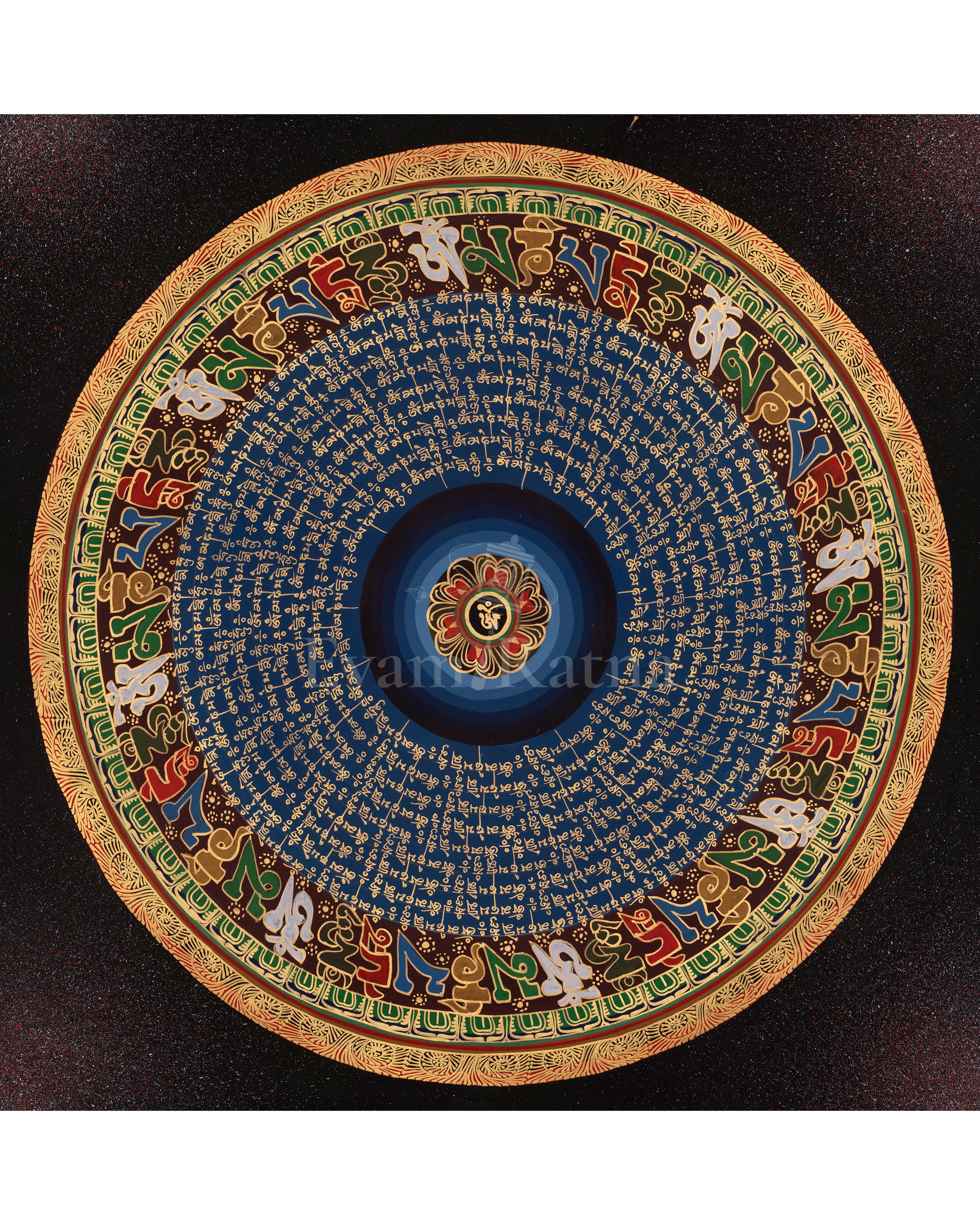 Traditional Mantra Mandala Thangka