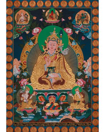 Tibetan deity Guru Rinpoche Thangka