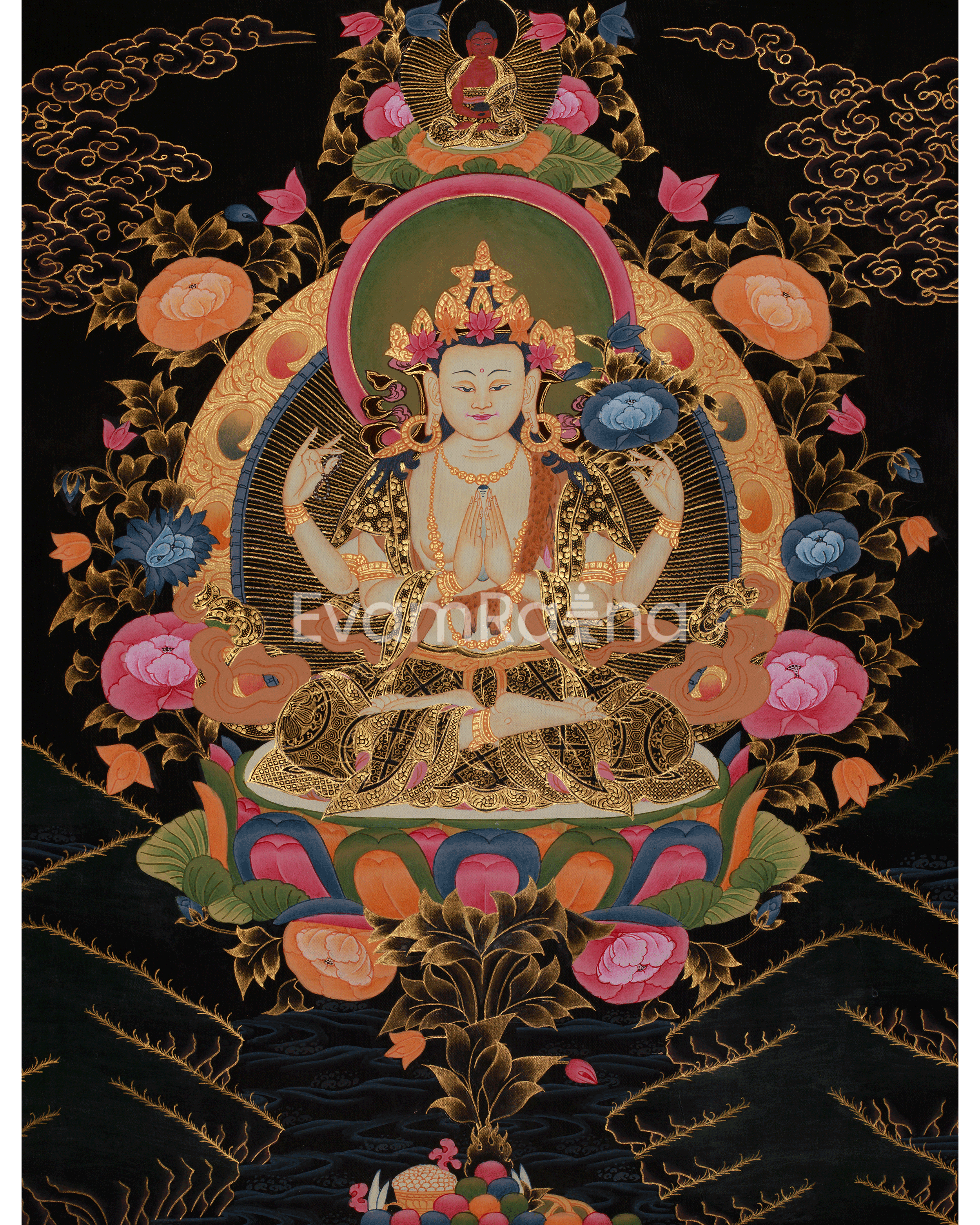 Chenrezig Spiritual Thangka
