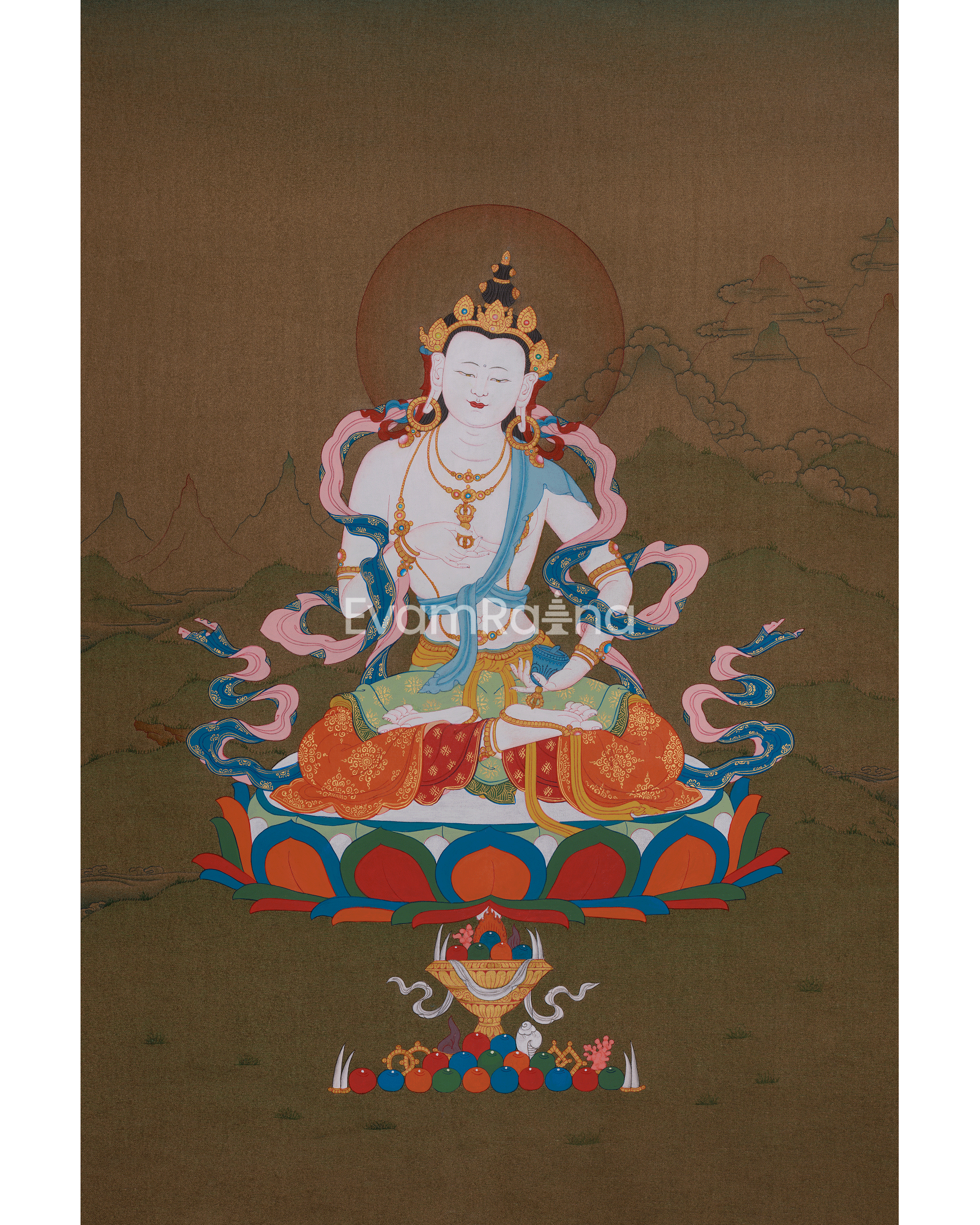 Hand Painted Vajrasattva Thangka