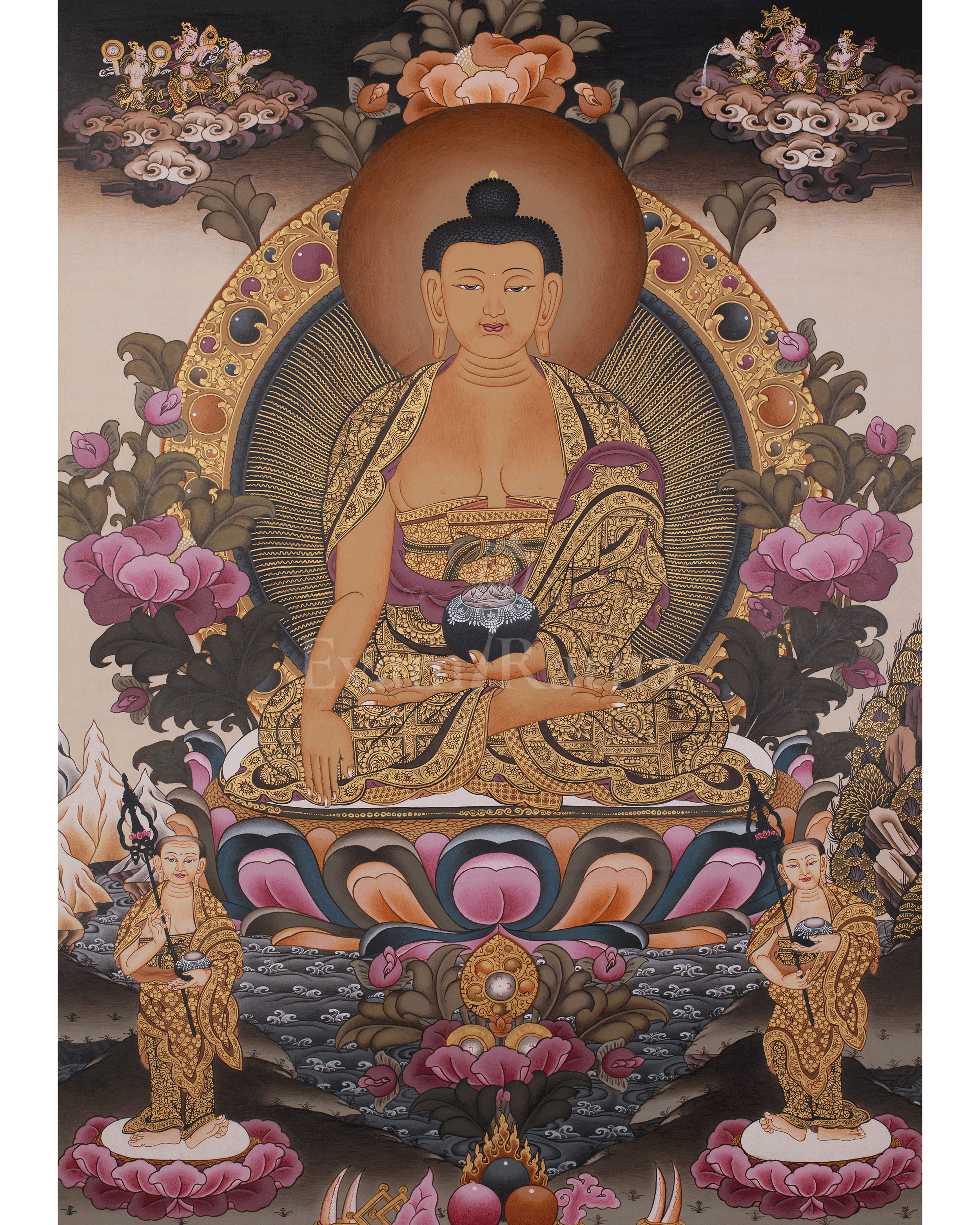 Shakyamuni Buddha Meditation Thangka