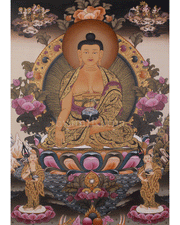 Shakyamuni Buddha Meditation Thangka