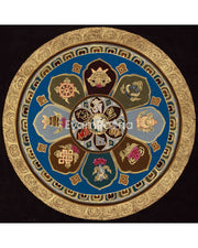 Eight Auspicious Symbols Mandala Art