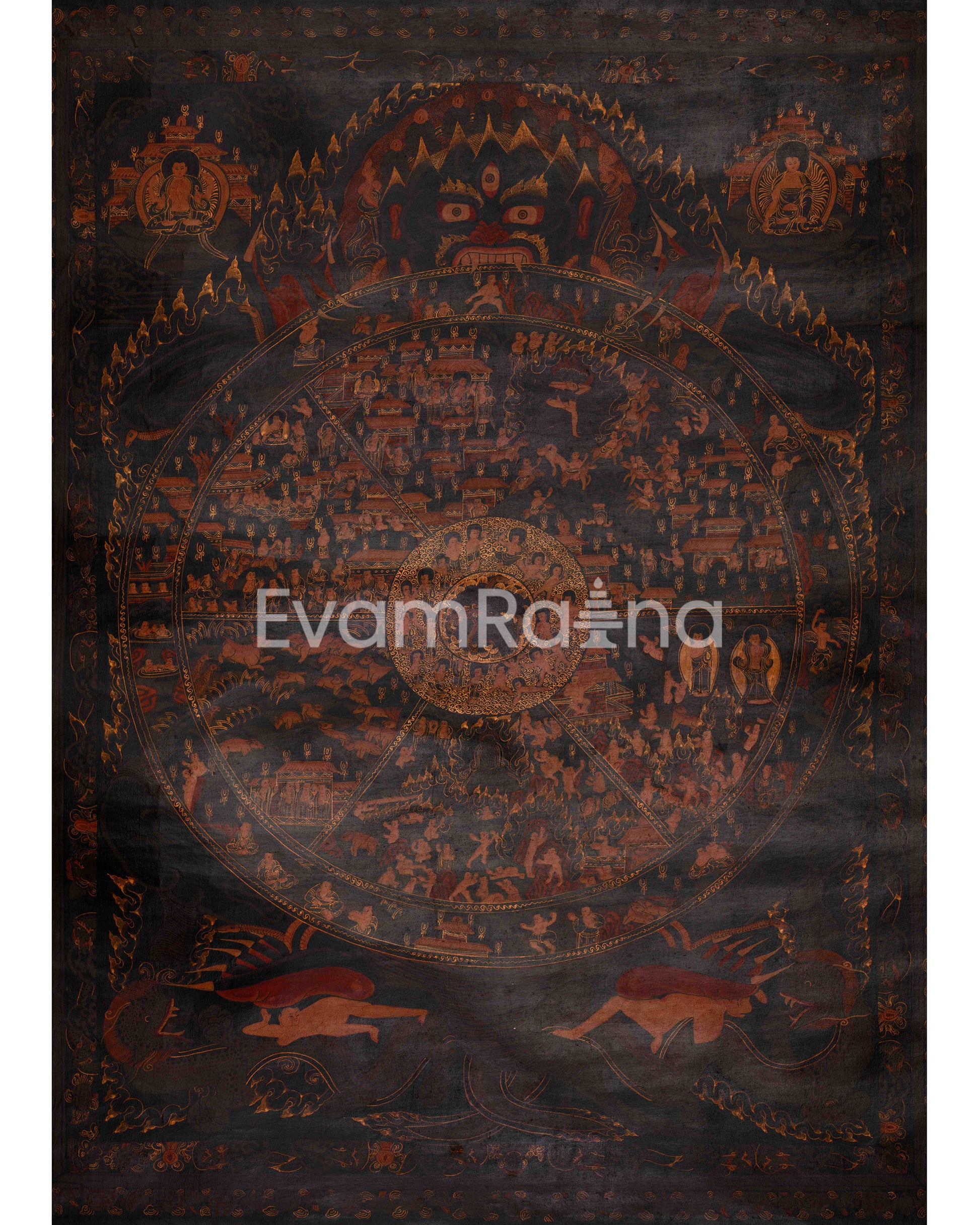 Wheel of Life Buddhist Thangka